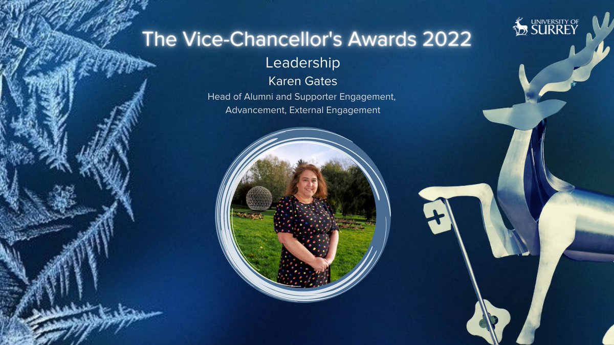 UniOfSurrey's tweet photo. Whoop!! Congratulations Karen!! 👏👏

Karen is highly skilled in understanding the broader strategic landscape at Surrey and played an invaluable role in developing and delivering the launch of the University’s global fundraising Campaign in February. 🙌

#proudtobesurrey https://t.co/0BkGyVuKIl