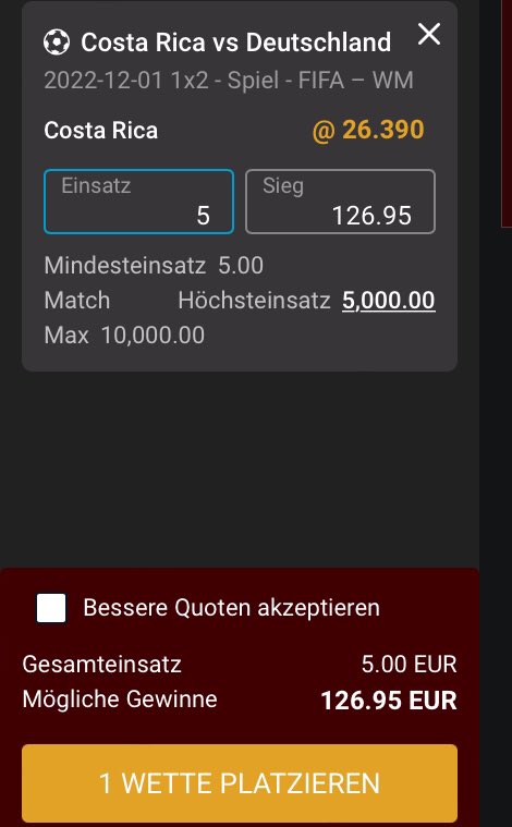 JustinHatPing's tweet photo. @ntrsCannibal @DFB_Team Ich würde lieber 126,95€ ausbezahlt bekommen anstatt 85€ :) https://t.co/0TKvRvDW77