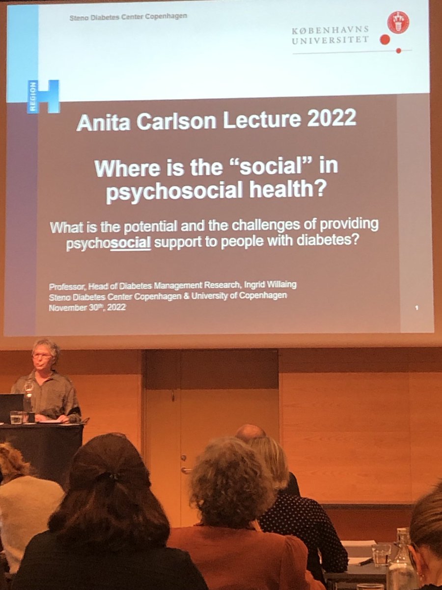 Where is the “social” in psychosocial health? Brilliant lecture by ⁦<a href="/ingrid_willaing/">Ingrid Willaing</a>⁩ at #psad 2022