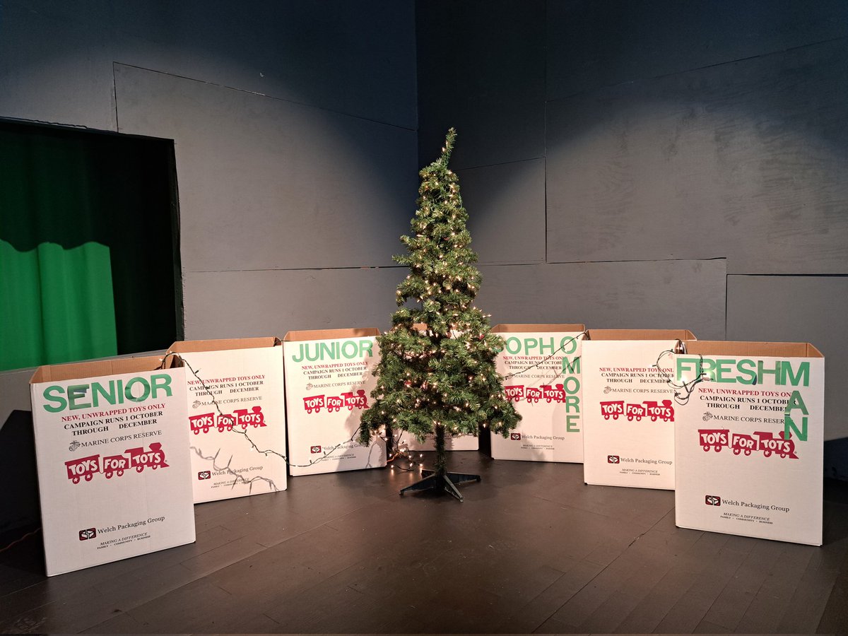 Toys For Tots Drive is about to begin! 
Please bring in new toys and drop them in your class box. 
The class with the most toys will win a PJ day!