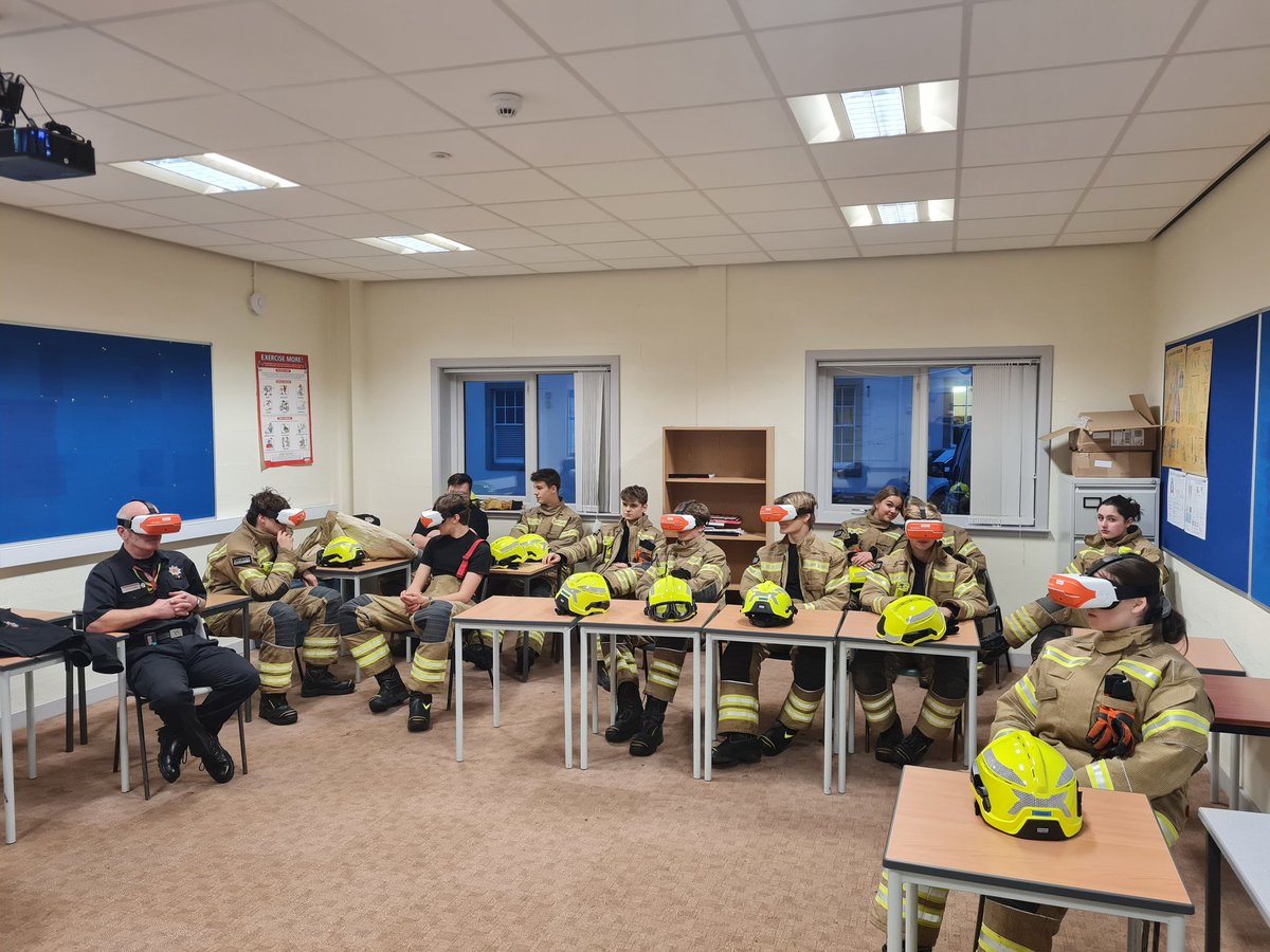 We had input on #Roadsafety with VR Goggles today and an input on young driver safety from WC McIntosh to help DRIVE the message across. Thoroughly enjoyed the experience and input given. <a href="/willie4268/">Willie Chisholm</a> <a href="/SMoraycat/">@SFRSShire&MorayCAT</a> <a href="/toshie48/">Ewen McIntosh</a> <a href="/Big_Hendo13/">Davie Hendry</a>