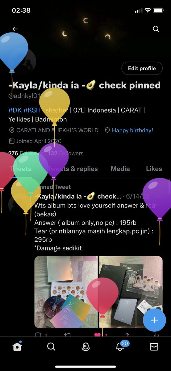 adnkyl01's tweet photo. Balon balon https://t.co/eSHSfvArmw