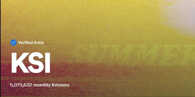 Sccyno's tweet photo. @ishowspeedsui has more monthly listeners then @KSI https://t.co/gHWe7PCGck