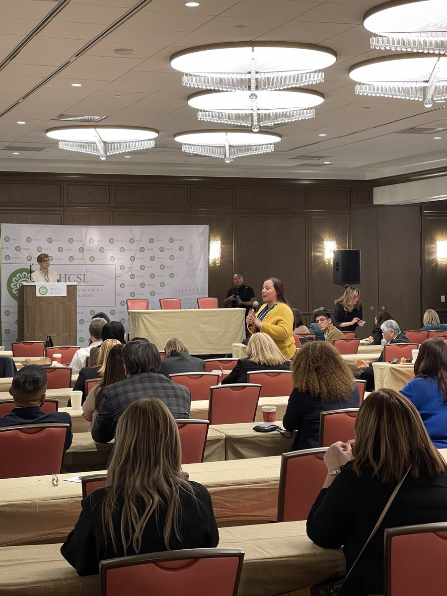 profe_c's tweet photo. .@NHCSL legislative exchange discussion highlighted the work members have been doing across the country to address issues impacting Latinos from education, healthcare, economic development, energy, safety, drivers licenses for undocumented immigrants. #QuadCaucus #NHCSL #NCSL https://t.co/dRo25jHb3j