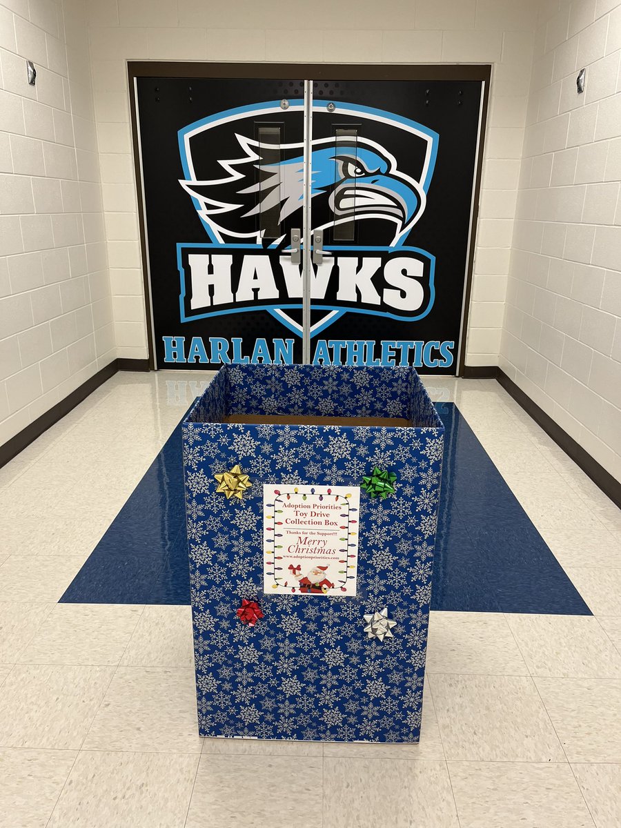 Let’s GO <a href="/NISDHarlan/">Harlan High School</a> Let’s get that Toy Drive Donation Box filled up! One week left! Let’s bring area foster and kinship kids some Christmas JOY! Toddlers to Teens! Boys and Girls! Let’s do this! <a href="/HarlanHawks_FB/">Harlan Hawk Football</a> <a href="/NISD_Athletics/">NISD_Athletics</a> 🎅🏼🎅🏼🎅🏼🎅🏼🎅🏼