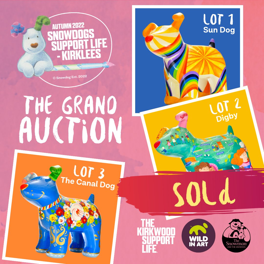 We're underway at the <a href="/SnowdogKirklees/">Snowdogs Support Life, Kirklees</a> Grand Auction! Our first 3 lots have found their forever homes! Check out our Facebook and Instagram stories for all the live results! 

#TheKirkwood
#SupportLife
#SnowdogsKirklees
