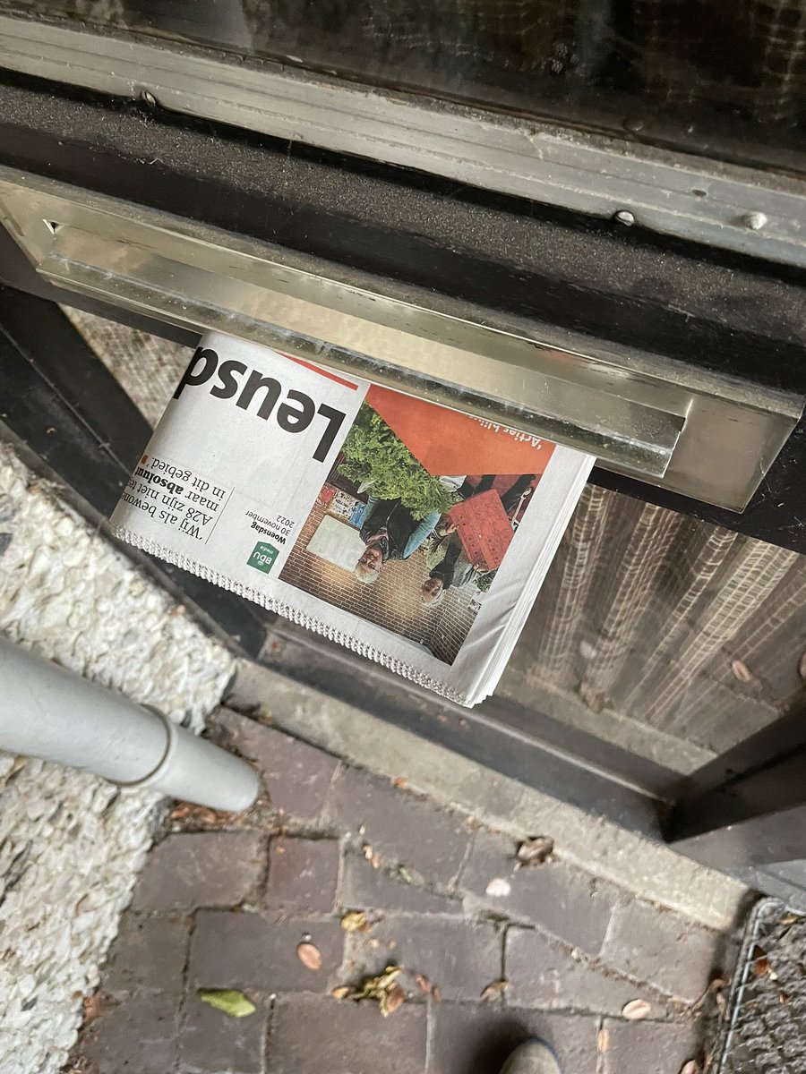 Lekker dan, een dochter met een krantenwijk en vroege hockey training……@DaanBleuel <a href="/LeusderKrant/">LeusderKrant.nl</a>