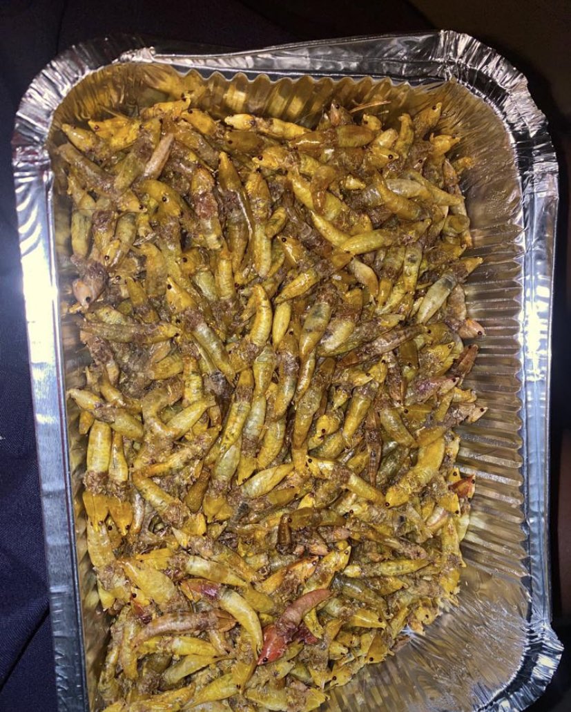 Serena hotel be like:
Tropical forest breezy marrinated brown grasshoppers with a touch of mahogany tree dew, fried with ozonated bombadier onions 120k😂😂🙌
