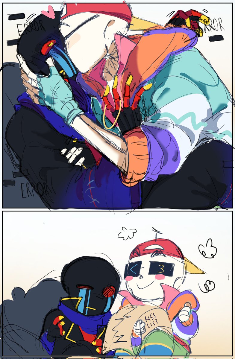 elnikochoro's tweet photo. Ojalá estar en la lista de besos de fresh #freshsans #fresh #errorsans #error #fresherror #undertale #sans #geygeygeygey https://t.co/TMY89NrB7p
