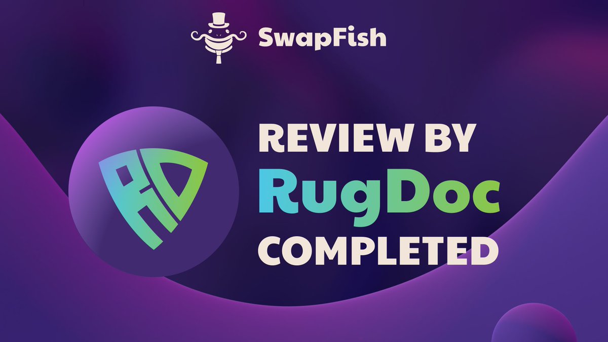 SwapFishFi's tweet photo. Security anouncement! 🐡

We have been reviewed by @RugDocIO as an additional safety measure.🐟

We have addressed all the risks they have identified in the docs 👉🏼 https://t.co/DafQEywfM9

#Arbitrum #swapfish $fish #rugdoc https://t.co/SnztYoxtEu