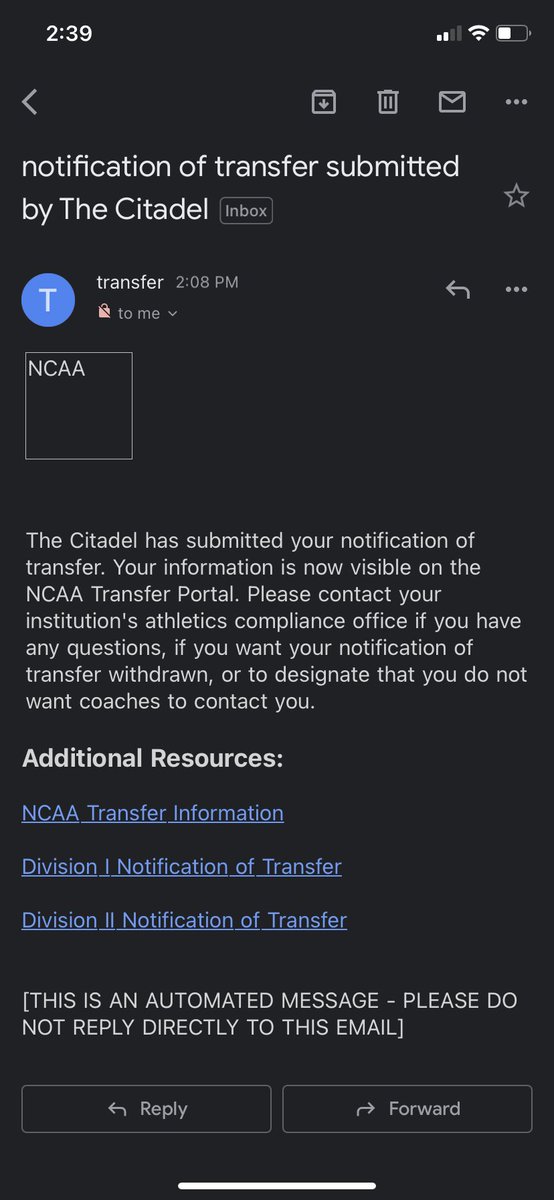 Officially in the Transfer Portal. 4 Years of eligibility left.