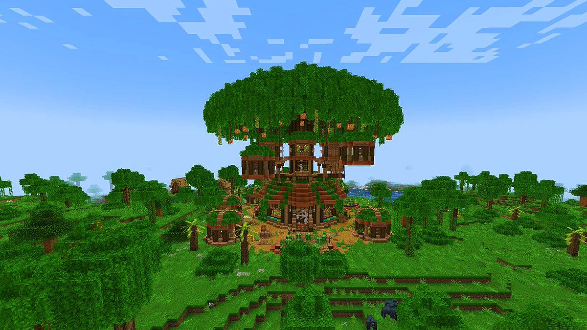 KBsSandbox's tweet image. Another interesting location we found, in our latest episode, is this full village in and around a giant tree! I will either make our home by this Tree Village or by the Pillager Castle and in case you missed the episode, be sure to check it out here: youtu.be/3V_91zDKO-E