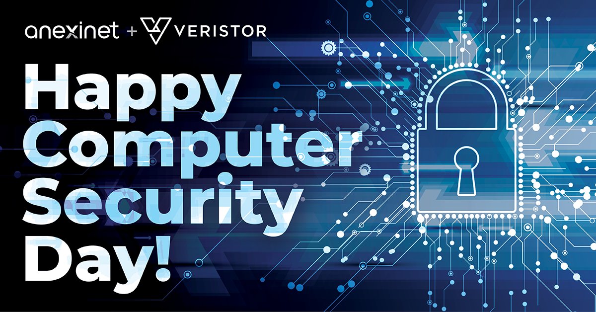It's Computer Security Day! You can celebrate by changing your passwords, updating your spyware and malware protection software, and backup your files. Make sure you are protected. #computersecurityday #cybersecurity
