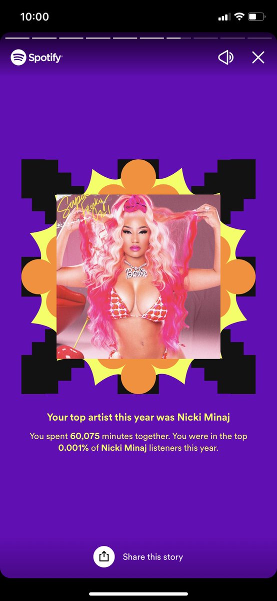 She ain’t a Nicki fan, then the bitch deaf, dumb #SpotifyWrapped #nickiminaj #nickifan #barb