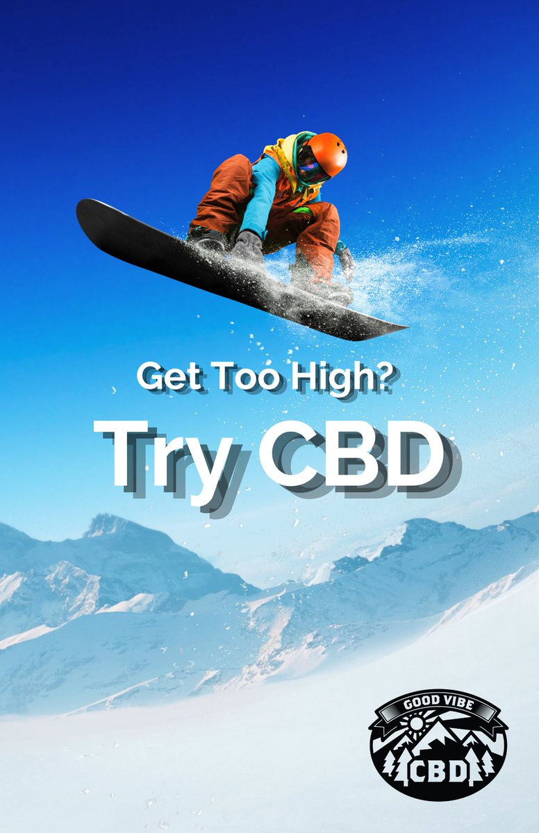 goodvibecbd's tweet photo. Big air can lead to some pretty brutal tumbles. If your dealing with some injuries our products might help you achieve relief. #cbd #cbd4pain #ski #bigair #snowboarding #snowboard #pain https://t.co/BJVjGFx5bJ