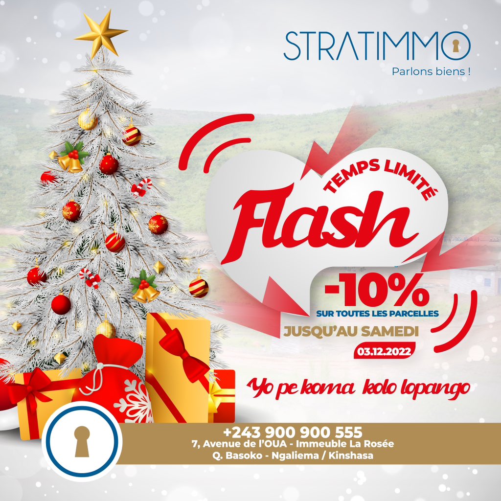 stratimmo's tweet photo. 💥 Vente flash💥

🍀Visitez nos cités.
🍀Rendez-vous en nos bureaux pour profitez de nos avantages.
🍀 Parcelles bornées et cadastrées. 
🍀 Routes.

Infos au:

📞 +243 900 900 555 (WhatsApp) 
📞 +243 900 900 777

De 08h00 à 18h00 du lundi au vendredi.
De 08h30 à 13h00 le samedi. https://t.co/lFhwYIPuUN