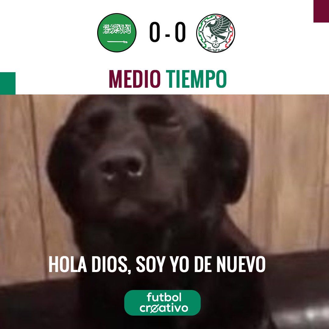 futcreativo's tweet photo. #ConexiónCreativa | #ARAB 0-0 #MEX |  ¡A 45 MINUTOS DE QUEDAR FUERA!
Si la @miseleccionmx no hace algo del otro mundo, sus minutos están contados en el mundial. #Argentina y #Polonia siguen igual sin goles

#Argentina #México #Qatar2022 #MundialQatar22 #Messi #Messi #FueraTata https://t.co/y3N2DKVgr5