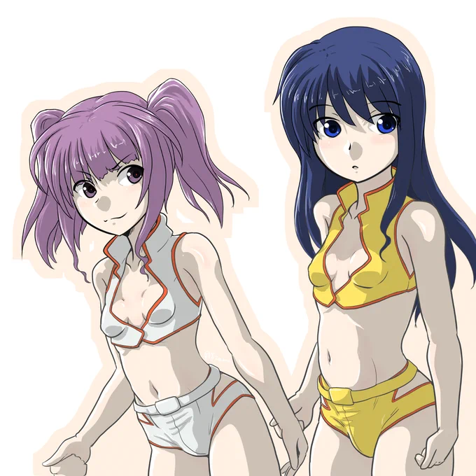 深夜のアレなテンションで、真理さんがイケるんならこの辺も行けんだろーっ、って感じの勢いで、つい…… #アリスギアお絵かき 
