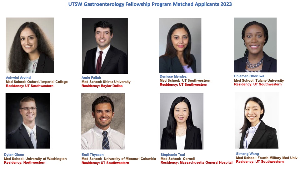 Overjoyed to welcome this ⭐️stellar⭐️ group of rising GI fellows to UTSW! July 1 can't come soon enough! #Match2022