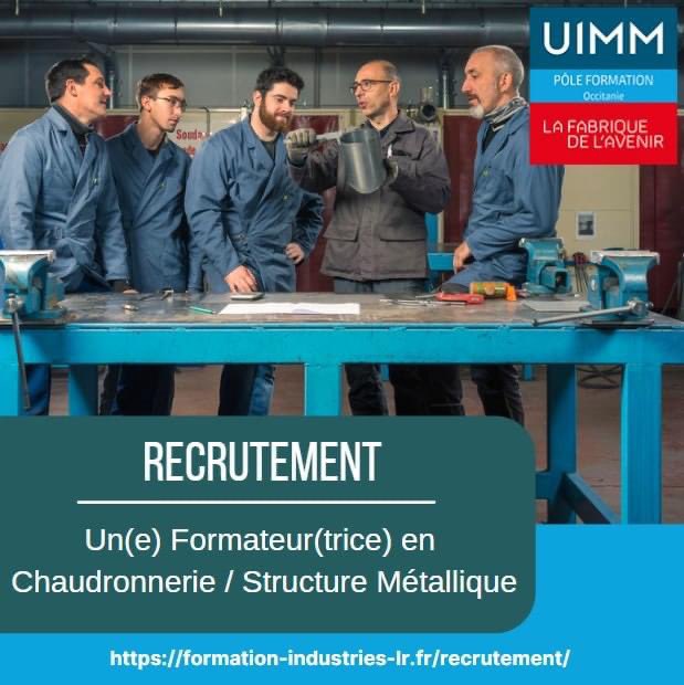 👨‍🏭 Le Pôle Formation #UIMM recherche un #FORMATEUR(TRICE) EN #CHAUDRONNERIE/STRUCTURE MÉTALLIQUE en #CDI sur #Baillargues (à proximité de #Montpellier)
👉 en savoir plus formation-industries-lr.fr/recrutement/fo…

#chaudronnerie #formateur #offredemploi #occitanie #montpellier #formation #industrie