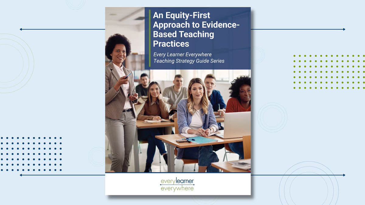 ✨NEW TEACHING STRATEGY GUIDE ✨
An #EquityFirst Approach to #EvidenceBased #TeachingPractices reviews six teaching practices proven to benefit Black, Latinx, Indigenous, poverty-affected, and first-generation #students in #gatewaycourses.

Download today: ow.ly/y0kC50LReI4