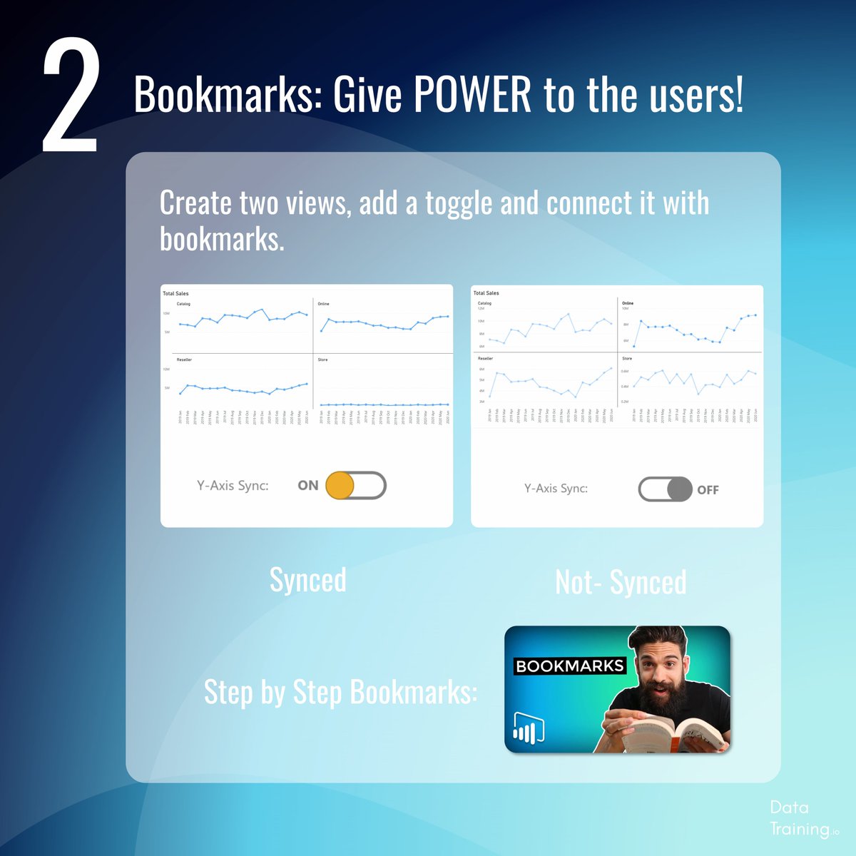 HowToPowerBI's tweet photo. β
Sync and Unsync AXIS in Power BI
Videos:
π Axis Control: https://t.co/HcKgbPJbuu
π Bookmarks: https://t.co/jkAn8A4Ruo
Power BI November 2022 Update
#HowToPowerBI #PowerBI #datatraining #design #report #fun #learn #design #buildreport #worksmarter #axis #yaxis #control https://t.co/tqgceChwjy