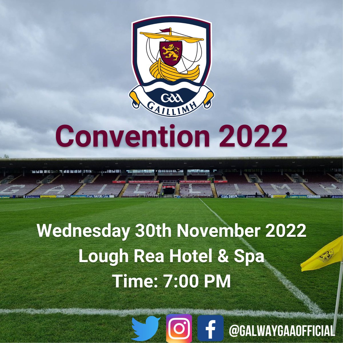 Galway_GAA's tweet photo. Galway GAA Convention underway in Lough Rea Hotel &amp; Spa https://t.co/l7rFOVDA6H