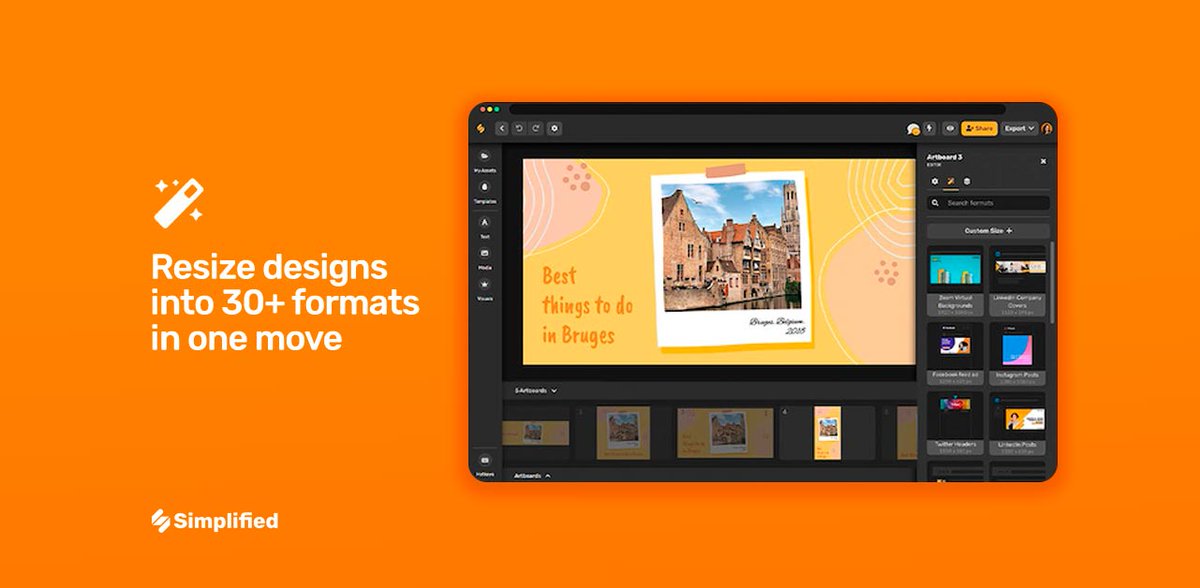 sosimplified's tweet photo. Repurpose and resize your designs for any social media platform in seconds. To learn more, check out our blog for step-by-step instructions!👇
https://t.co/YmUsEhTCvK

 #resizetool #socialmediatip #designtool #designapp #simplifiedapp #magicresizer #resizedesign https://t.co/aE6quP2s3t