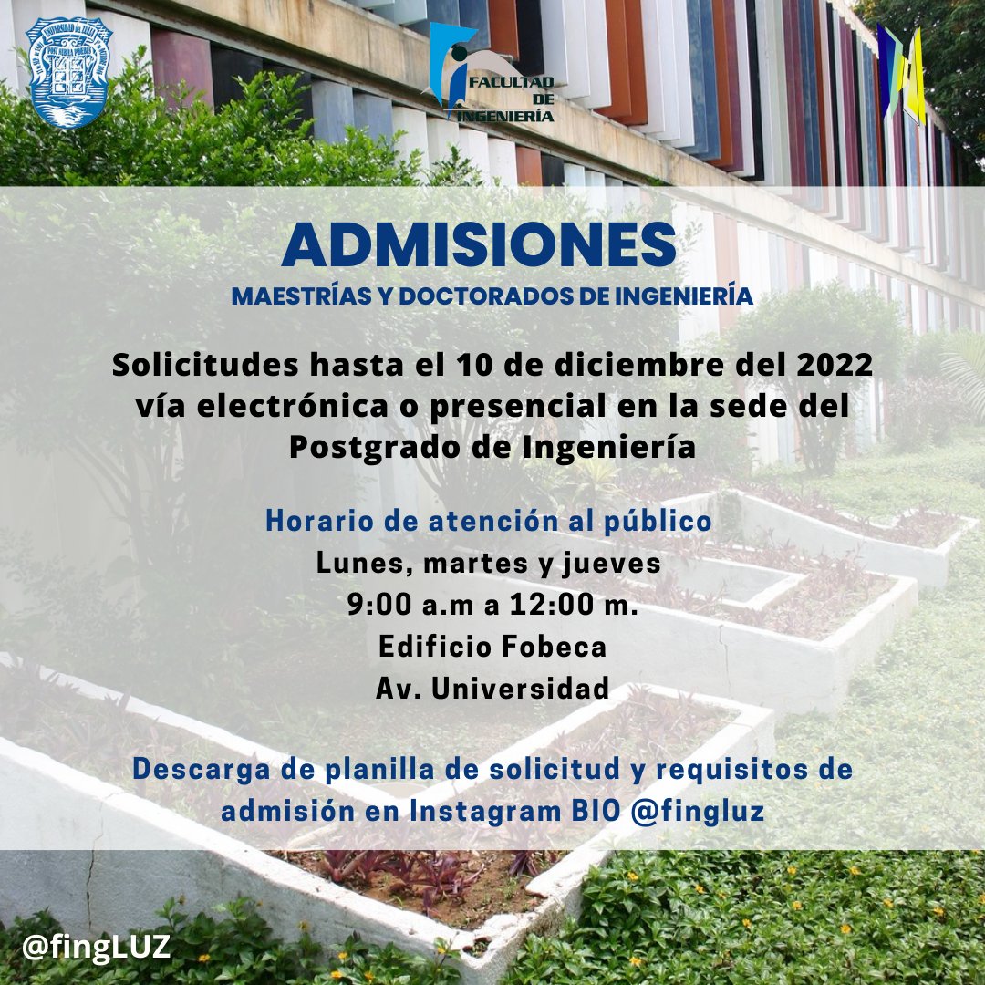 Facultad de Ingeniería LUZ tweet media
