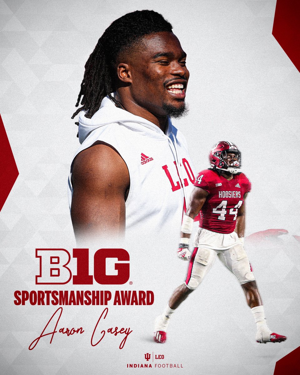 IndianaFootball's tweet photo. Congratulations, @A_casey2. 👏 https://t.co/IlDFzPqgsF