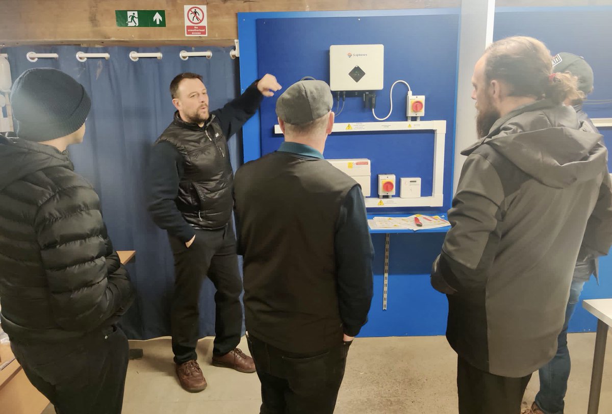 We’ve just completed our first Solar PV course🎉 

Secure your place on a future course, only £695 inc VAT, via our website totalskills.co.uk. 

#solarpv #solartraining #sparky #qualityelectricaltraining #upskill #electricalcourses