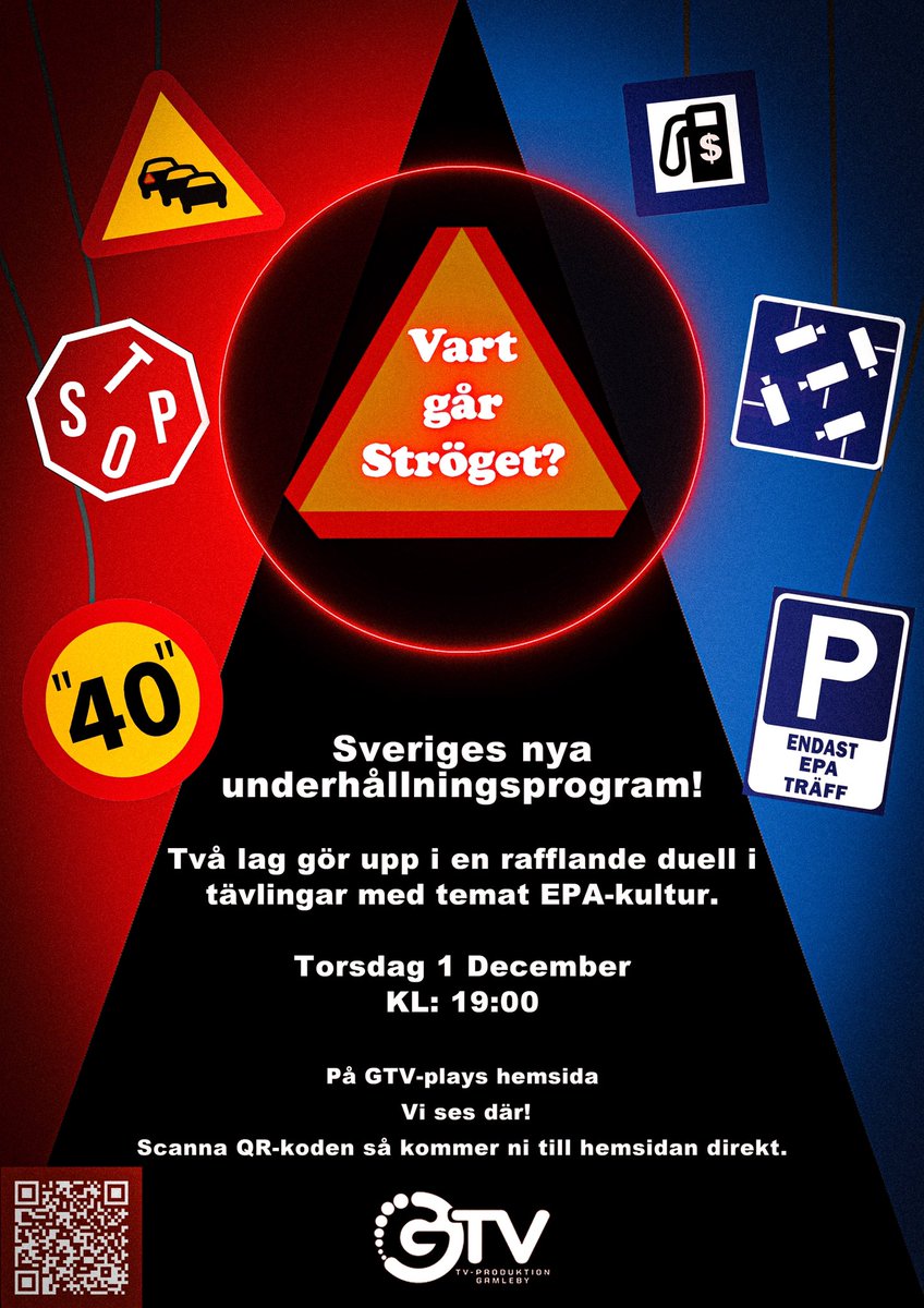 Imorgon är det dags 19:00 är vi igång med Vart går ströget och instruktioner finns nedan i bild