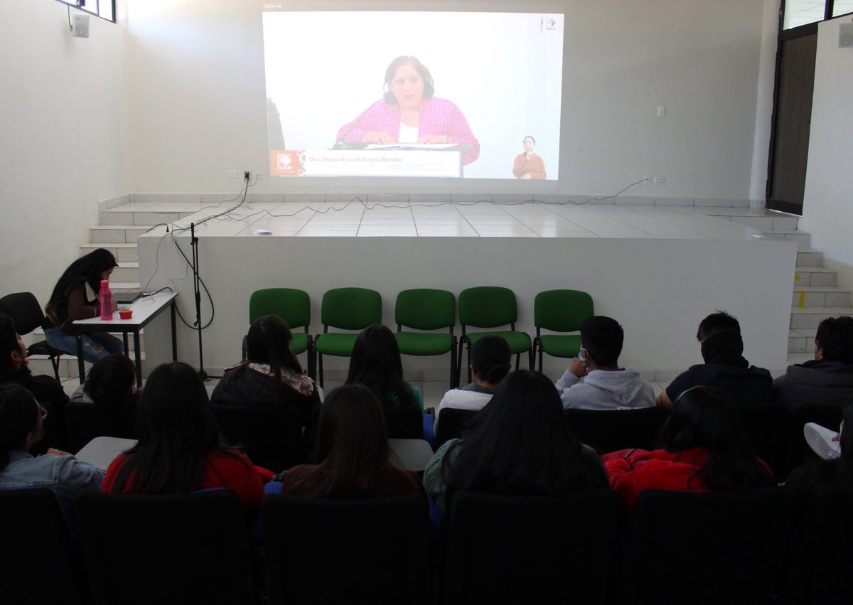 UPFIM_Oficial's tweet photo. Estudiantes de Ing. Financiera presentes en la Conferencia Magistral "Reformas, Elecciones y Organismos Electorales: contra la violencia política hacia las mujeres".
16 Días de activismo contra la violencia de género. https://t.co/HziQ8gmO9h