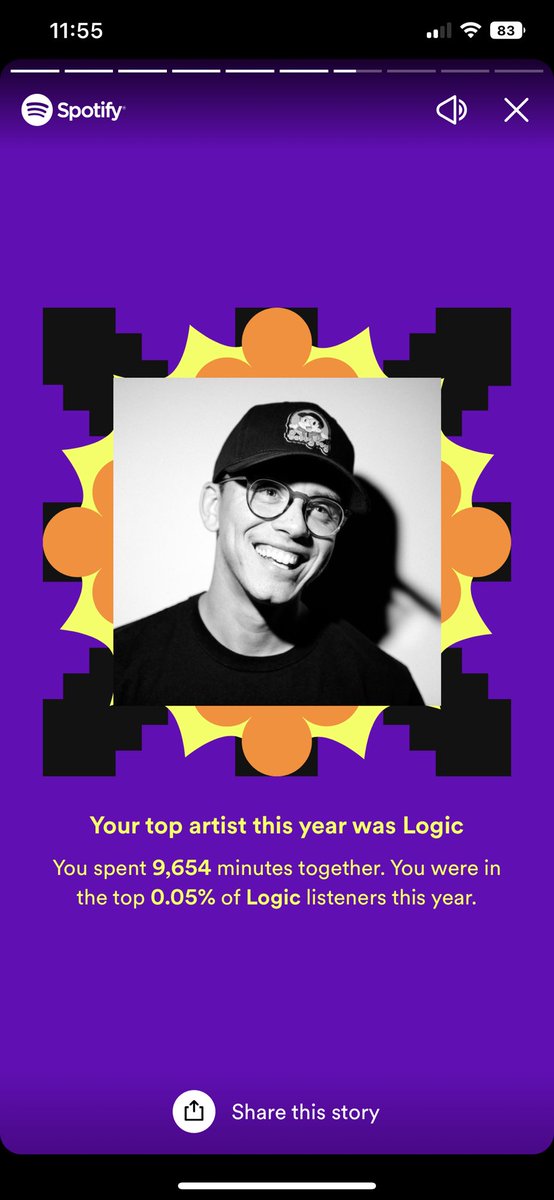 TheNameIsJanes's tweet photo. @Logic301 Going on year three of you being my #1 most listened to. As always, thanks for a great year 🔥 https://t.co/onomcaudPO