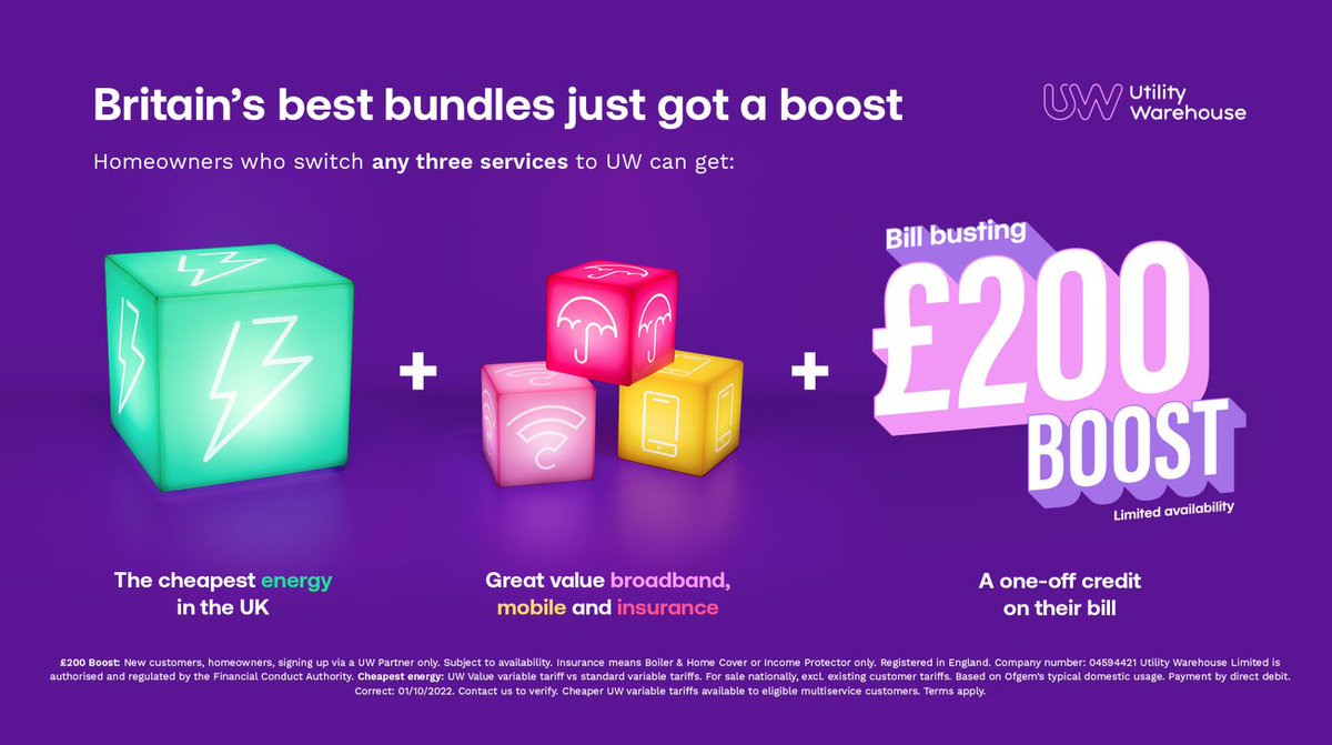 Are you a homeowner?Want an extra £325 off your energy bill in addition to £400 #EPG? 
Currently £2500 for average use.UW 5% discount  £125,£400 EPG+£200 Billbuster off 2nd bill = £1775 
+ AMAZING Cashback card (up to 10% discounts)+£50 for referrals!
PM ASAP #CostOfLivingCrisis