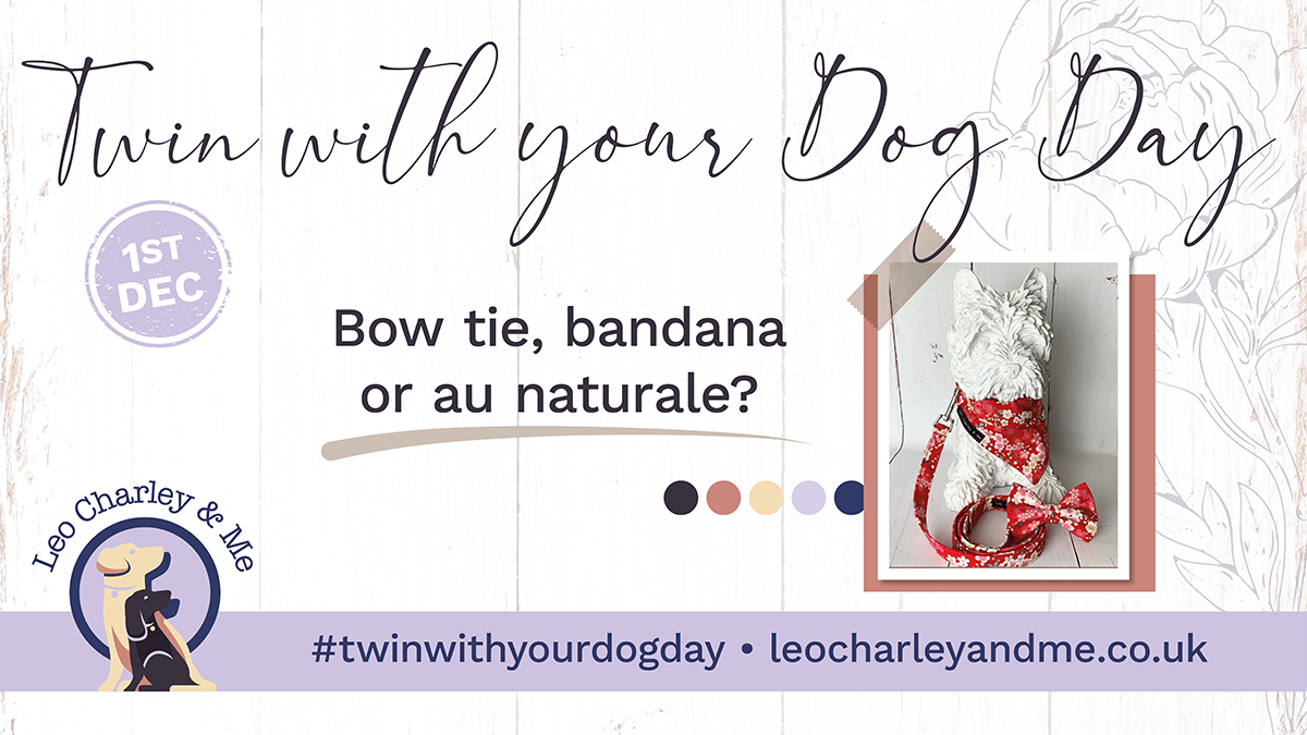 Leocharleyandme's tweet photo. Whatโs your dogโs pawdrobe of choice?
Does your dog revel in parading in a stylish #dogaccessory or two?!
#twinwithyourdogday #twinningswinning #dogaccessories #dogwear #dogbandana #doglife https://t.co/ApBKAqtNak