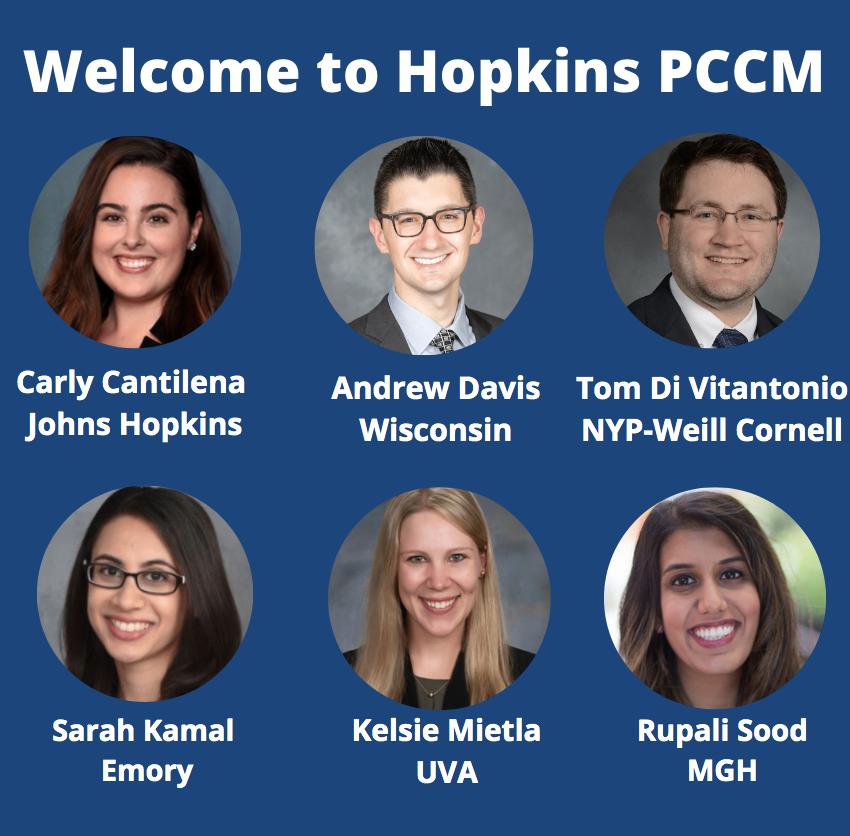 JHUPCCMFellows's tweet photo. We could not be more humbled and excited to announce our newest members of the Hopkins PCCM family. We can't wait for July 2023 🙌 https://t.co/RZ4Xdq8O0z