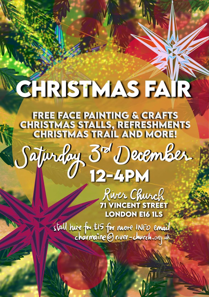 RiverChurchCT's tweet photo. Don’t miss out on our amazing Christmas fair! Come and help yourself to some fabulous Christmas gifts🎄🎁 https://t.co/5vXPGWWvAa