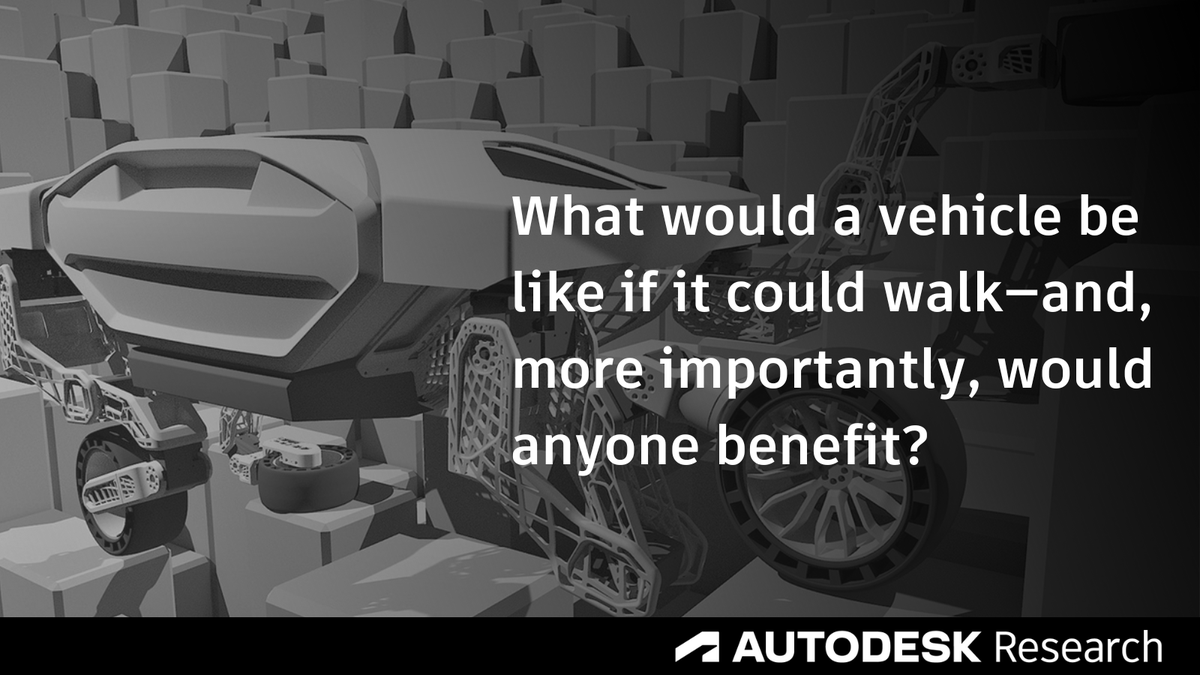 ADSKResearch's tweet image. Many auto companies have been leaning into new innovations to push the boundaries of vehicle D&amp;amp;M. This is how Hyundai’s New Horizons Studio &amp;amp; #AutodeskResearch designed and manufactured prototype parts for the world’s first Ultimate Mobility Vehicle.
bit.ly/3AFGpgK