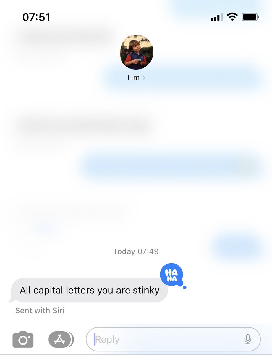 melgbenton's tweet photo. My husband learning to use Siri Talk to Text - a series. @RiggsBenton88 #technologyishard https://t.co/GjLGtRTPMz