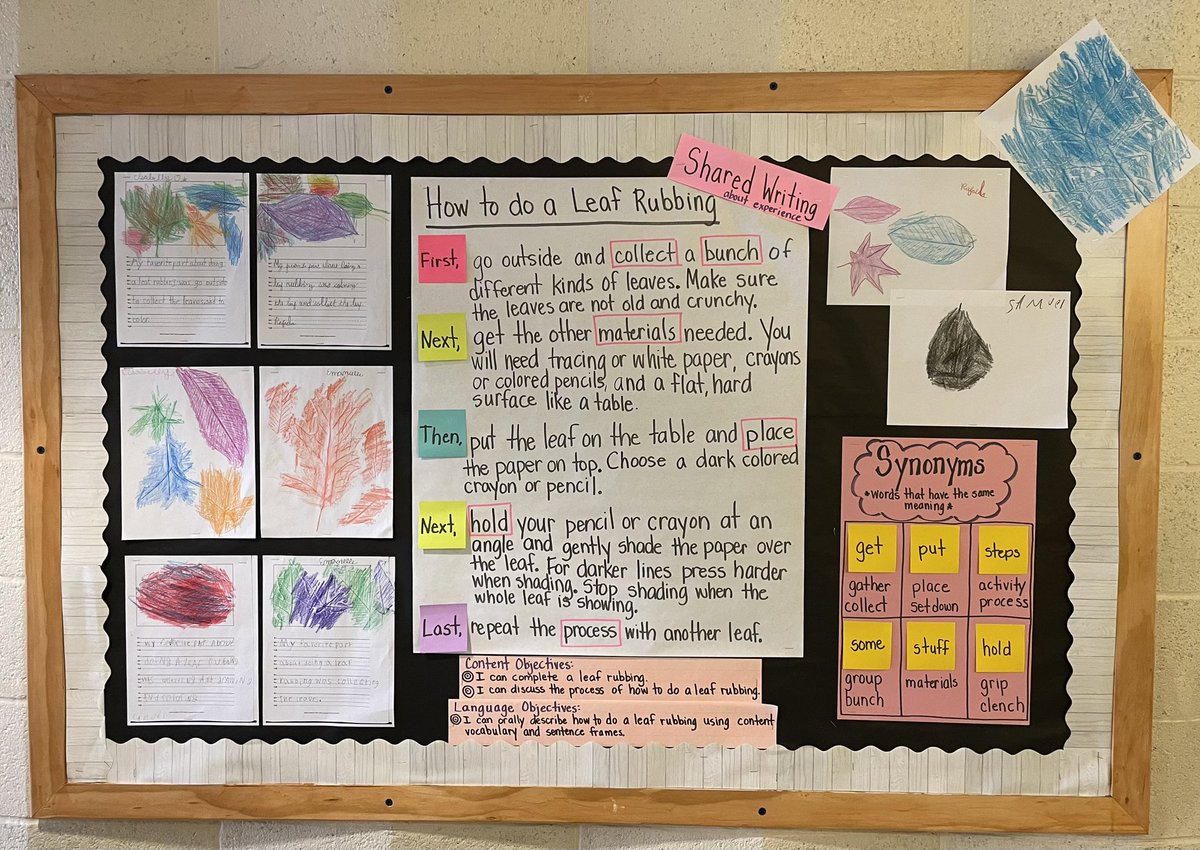 ME_VanderSloot's tweet photo. Started our Geodes lesson off with a little Language Experience Approach (LEA). Rich, engaging, content filled experience to speak and write about leaves. 🍂🍁 @HPSParkville @EzzieFigueroa @CTELDirector https://t.co/aqZdi6L0dz