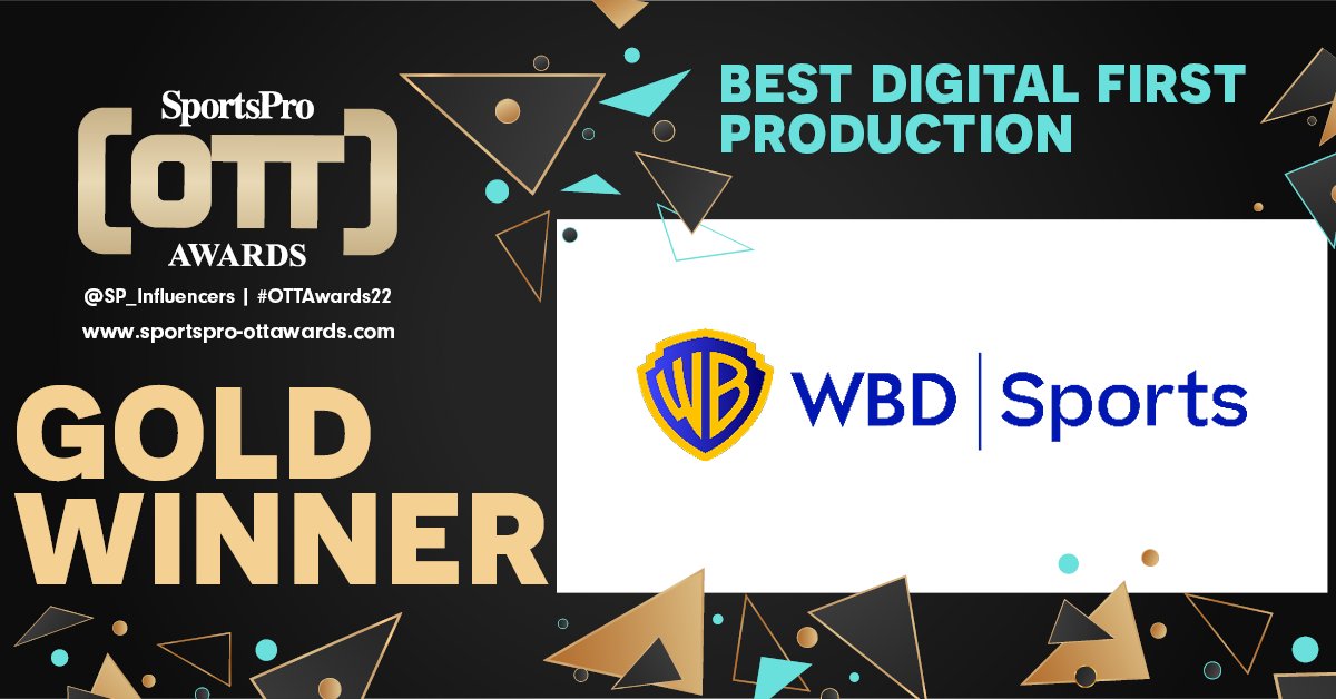 🤩 The winner of the #OTTAwards22 Best Digital First Production is... @DiscoverySports!

Congratulations on the win.