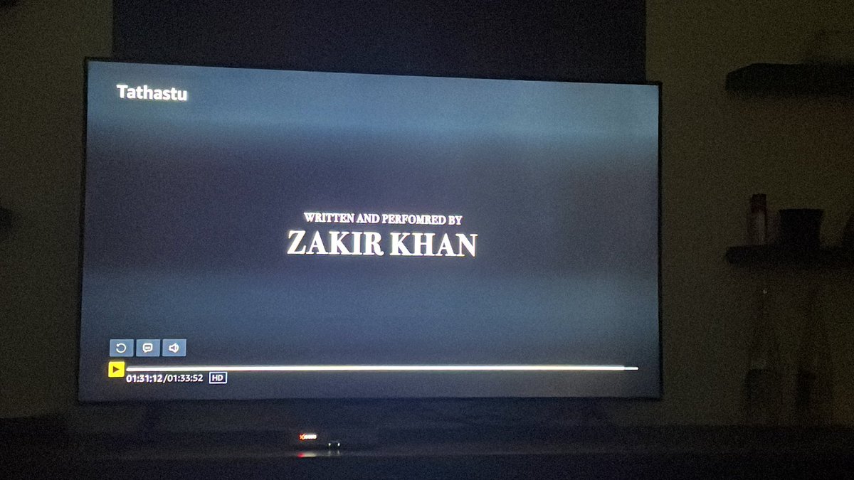 #tathastu Best Storytelling by <a href="/Zakirism/">Ronny bhaiya</a> but <a href="/PrimeVideoIN/">prime video IN</a>  how could you get the spelling wrong for a big show like this.
😂