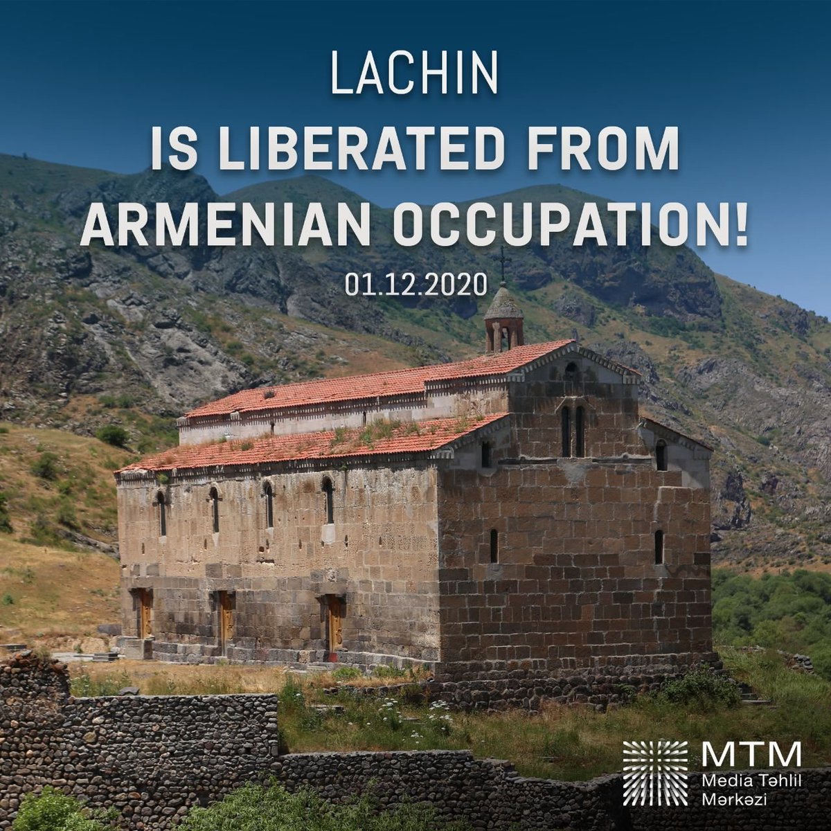 mtm_az's tweet image. Prezident İlham Əliyev: “Böyük sevinc hissi ilə bildirirəm ki, Laçın rayonu işğaldan azad olundu. Bütün Azərbaycan xalqını bu münasibətlə ürəkdən təbrik edirəm”.    

#QarabağAzərbaycandır
#KarabakhisAzerbaijan
#Qarabağbizimdir
#RəşadətliAzərbaycanOrdusu
#MüzəffərAliBaşKomandan