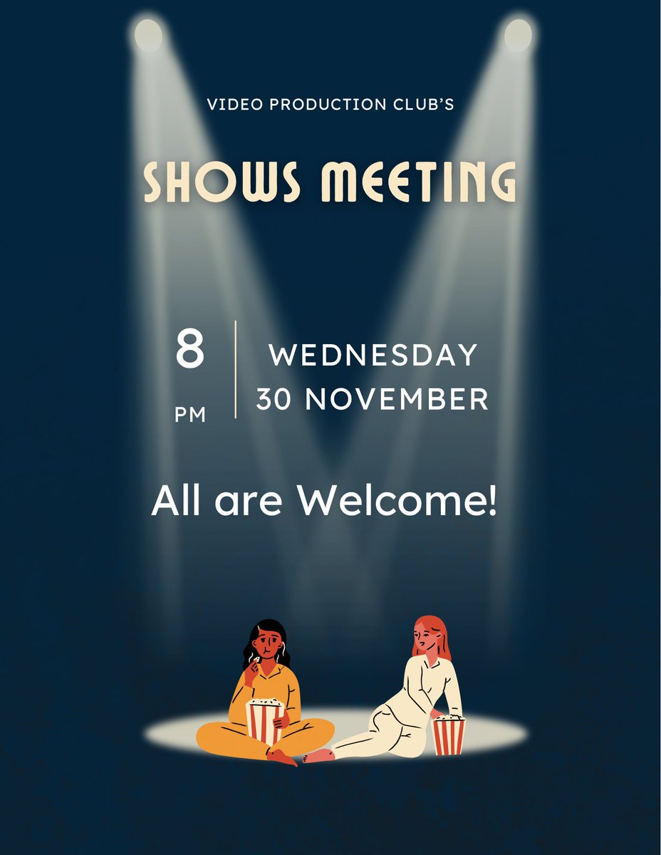 MSUVideoProClub's tweet image. Come out to our shows meeting!