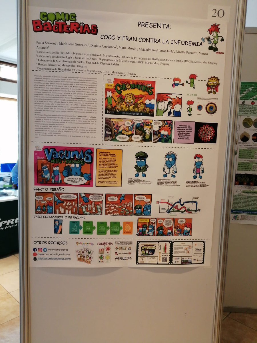 comicbacterias (@comicbacterias) on Twitter photo Pasa a visitar nuestro póster que estaremos presentando a las 17:40 en el stand 20, en el XLIV congreso chileno de Microbiología que organiza la <a href="/_SoMiCh/">Sociedad de Microbiología de Chile</a>!! Pueden adquirir su cómic!! Los esperamos!! #comunicaciencia #divulgacion #Microbiology #divulgaciondelamicrobiologia Pasa a visitar nuestro póster que estaremos presentando a las 17:40 en el stand 20, en el XLIV congreso chileno de Microbiología que organiza la <a href="/_SoMiCh/">Sociedad de Microbiología de Chile</a>!! Pueden adquirir su cómic!! Los esperamos!! #comunicaciencia #divulgacion #Microbiology #divulgaciondelamicrobiologia