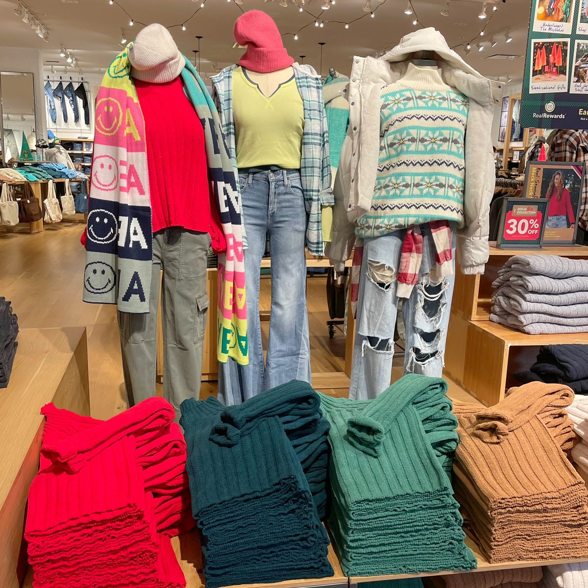 Sweater weather is our favorite weather✨Come visit American Eagle for the perfect cozy essentials! <a href="/AEO/">American Eagle</a> #Kennesaw #Towncenteratcobb