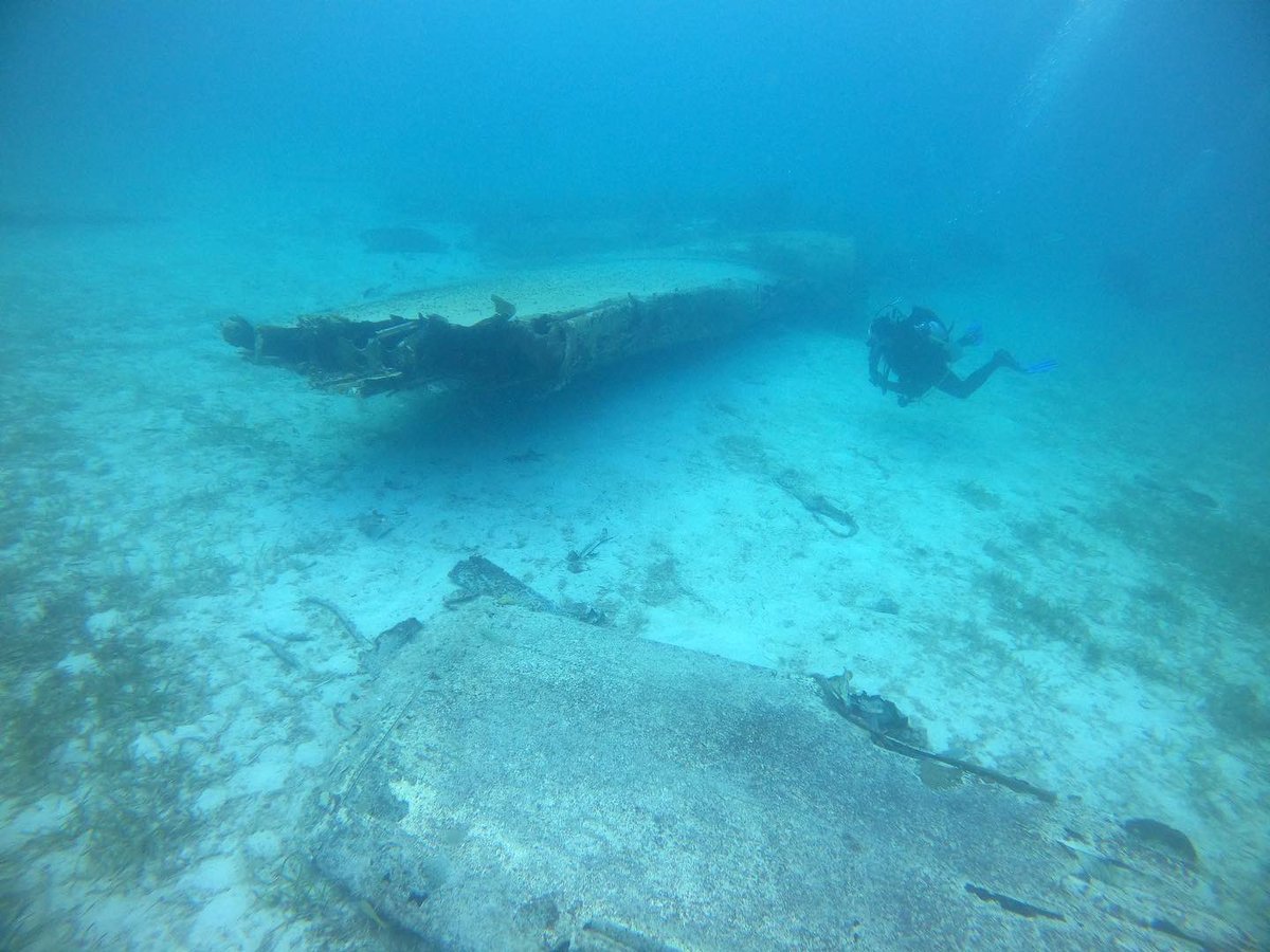 CalmGhosts's tweet photo. Was lucky enough to see one of Pablo Escobar’s sunken planes. #planewreck #plane #pabloescobar #submechanophobia #scubadiving https://t.co/GSb2Rrwz37