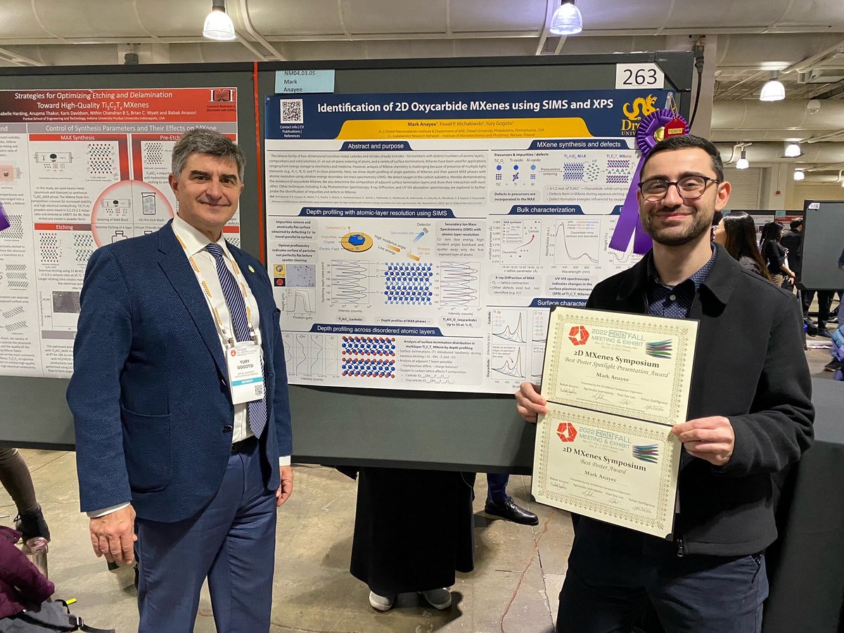 Congratulations to DNI PhD Candidate, Mark Anayee, on winning the the MXene Symposium Best Poster Award, the Best Spotlight Presentation Award and the MRS Best Poster Award Nomination at the #F22MRS