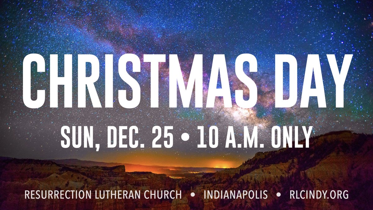 RLC_Indy's tweet photo. 🌅 This #Christmas Day Sunday, 12/25, we worship at 10 AM only. The nursery will not be staffed but will be open for parents to use. A livestream will be available at https://t.co/INruyOVSWu. https://t.co/5l3sFGx8GD